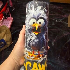 FCAWF Stressed Chicken Bird Handmade Stainless Tumbler Cup 20 oz